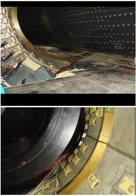 保持轉(zhuǎn)子中心軸線比定子鐵芯軸線略高0.5~2mm 保持轉(zhuǎn)子中心軸線比定子鐵芯軸線略高0.5~2mm